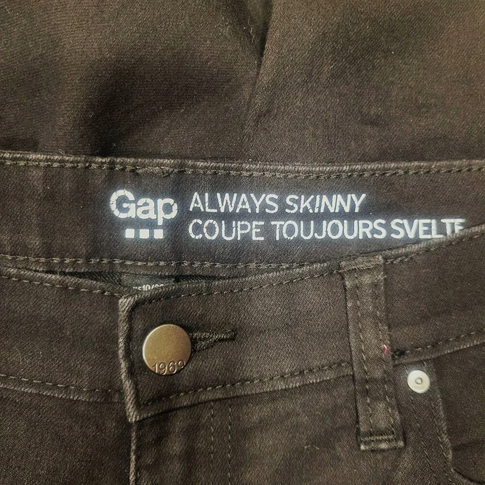 GAP Always Skinny Coupe Toujours Svelte Black Women's Skinny Jeans - Size 10/30